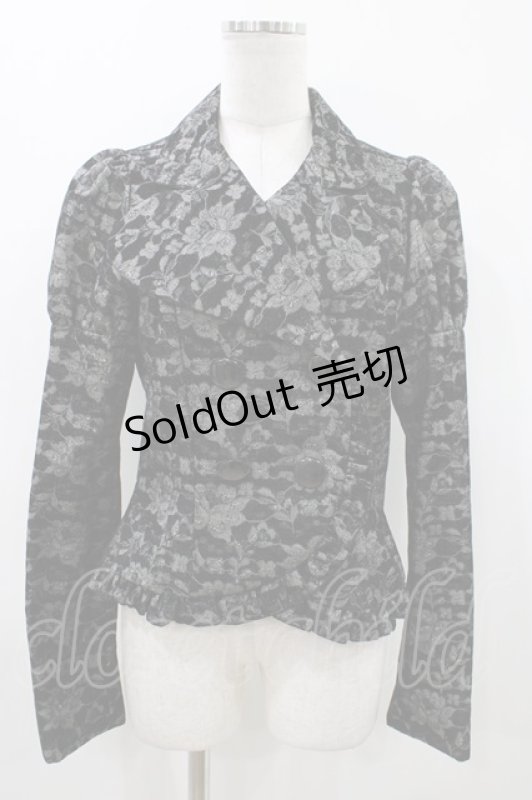 画像1: BPN / 花柄フロッキージャケット M 黒 H-26-04-19-2028-GO-JA-AK-ZH (1)