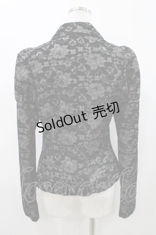 画像3: BPN / 花柄フロッキージャケット M 黒 H-26-04-19-2028-GO-JA-AK-ZH (3)