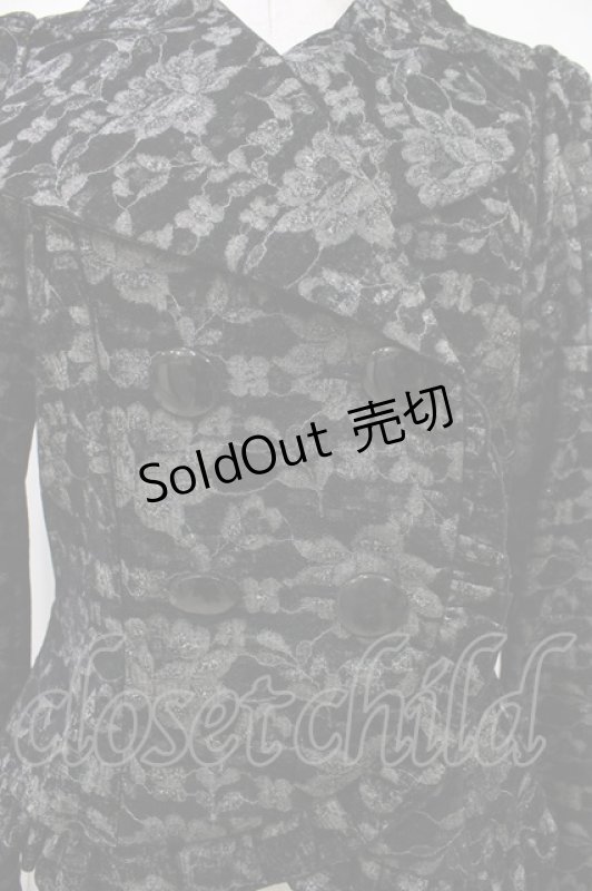 画像4: BPN / 花柄フロッキージャケット M 黒 H-26-04-19-2028-GO-JA-AK-ZH (4)