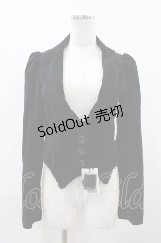 画像1: BPN / レース別珍ジャケット M 黒 H-26-04-19-2029-GO-JA-AK-ZH (1)