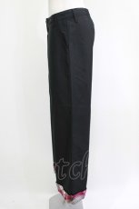 画像2: gouk / 和柄切替ワイドパンツ  ブラック H-26-04-20-044-GO-PA-KB-ZH (2)