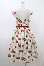 画像2: Emily Temple cute / Dear Strawberryノースリーブワンピース  アイボリー H-26-04-20-1030-ET-OP-KB-ZH (2)
