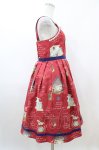 画像3: Emily Temple cute / Tick Tock Clockノースリーブワンピース  レッド H-26-04-20-1032-ET-OP-KB-ZH (3)