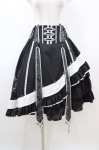 画像1: Ozz oneste / Spring Rose Carolアシメスカート  黒 H-26-04-20-1034-OO-SK-AK-ZH (1)