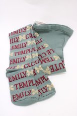 画像1: Emily Temple cute / リボンロゴタイツ  ミント H-26-04-20-1009-ET-ZA-KB-ZH (1)