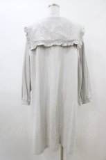 画像2: merry jenny / レースセーラーカラーツイルコート  グレー H-26-04-20-1056-LO-JA-KB-ZH (2)