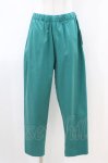 画像1: Jane Marple Dans Le Salon / Glossy twill tapered pants  グリーン H-26-04-20-1014-JM-PA-KB-ZH (1)
