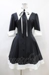 画像1: ATELIER BOZ / キャロルワンピース  黒×白 H-26-04-20-1017-EL-OP-KB-ZH (1)