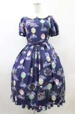画像1: Melody BasKet / Sky Balloonラウンドカラーワンピース M ナイトネイビー H-26-04-20-1022-LO-OP-KB-ZH (1)