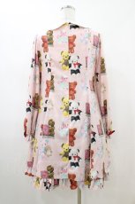 画像2: Emily Temple cute / Fluffy Bears Aラインワンピース  ピンク H-26-04-20-1024-ET-OP-KB-ZH (2)