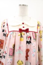 画像4: Emily Temple cute / Fluffy Bears Aラインワンピース  ピンク H-26-04-20-1024-ET-OP-KB-ZH (4)