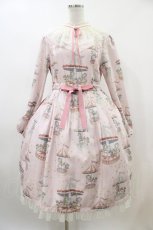 画像1: Melody BasKet / Etoile Carrouselワンピース  ピンク H-26-04-20-1025-LO-OP-KB-ZH (1)