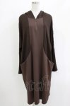画像1: Ozz conte / スヌードフード付き切替ワンピース  茶 H-26-04-20-051-OO-OP-AK-ZH (1)