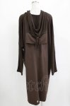 画像3: Ozz conte / スヌードフード付き切替ワンピース  茶 H-26-04-20-051-OO-OP-AK-ZH (3)