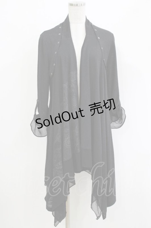 画像1: Rozen Kavalier / 2WAYプリントボレロ  黒 H-26-04-20-054-OO-TO-AK-ZH (1)