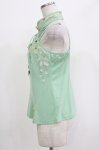 画像2: Ozz oneste / 枝垂れ桜刺繍ビスチェキャミソール  ミントグリーン H-26-04-20-063-OO-TO-KB-ZH (2)