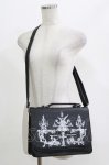 画像1: Moi-meme-Moitie / オーナメントテーブル2wayバッグ  ブラック×ホワイト H-26-04-20-064-MO-BG-KB-ZH (1)