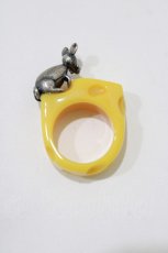 画像2: Q-pot. / Tiny Mouse's Cheese Ring 約10号  H-26-04-20-071-QP-AC-KB-ZH (2)