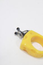 画像3: Q-pot. / Tiny Mouse's Cheese Ring 約10号  H-26-04-20-071-QP-AC-KB-ZH (3)