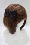 画像1: Jane Marple / レジメンタルリボンヘアコサージュ  ネイビー H-26-04-20-074-JM-AC-KB-ZH (1)