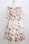 画像3: Melody BasKet / Strawberry picnicティアードフリルワンピース  ベージュ H-26-04-20-001-LO-OP-KB-ZH (3)