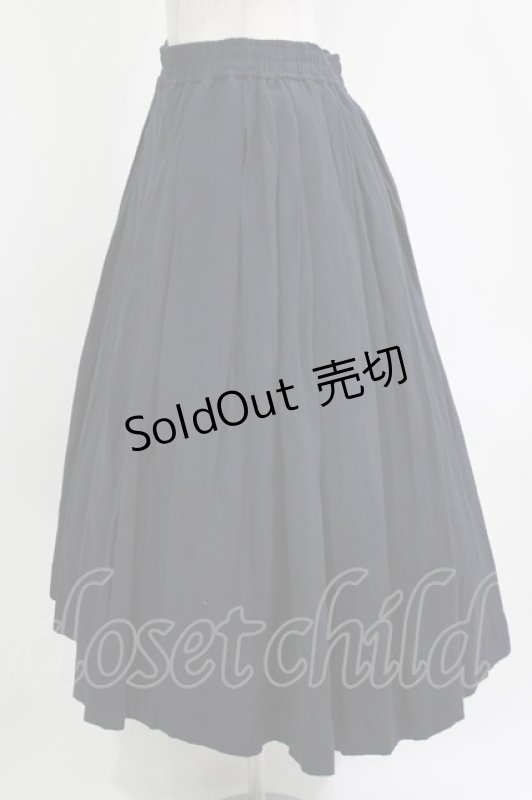 画像2: Jane Marple / Vintage linen tuck skirt  navy H-26-04-20-011-JM-SK-KB-ZH (2)