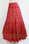 画像2: Jane Marple Dans Le Salon / Granny’s buttons tiered skirt  ローズ H-26-04-20-012-JM-SK-KB-ZH (2)