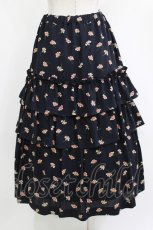画像3: Jane Marple Dans Le Salon / Floating flowers dirndl skirt  ネイビー H-26-04-20-013-JM-SK-KB-ZH (3)