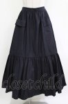 画像1: Jane Marple Dans Le Salon / Chambray weather train skirt  navy H-26-04-20-014-JM-SK-KB-ZH (1)