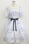 画像1: Leur Getter / Dreamy Carousel袖付ワンピース M ブルー H-26-04-20-002-LU-OP-KB-ZH (1)