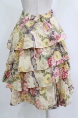 画像3: Jane Marple Dans Le Salon / Flower Wallpaper Fluffy Skirt  アイボリー H-26-04-20-021-JM-SK-KB-ZH (3)