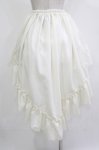 画像3: MARBLE / 前短・後長ロングスカート  白 H-26-04-20-022-GO-SK-AK-ZH (3)