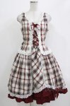 画像1: ALICE and the PIRATES / A/Pタータンチェック柄ジャンパースカート Free 生成り H-26-04-21-001-PA-OP-NS-ZH (1)