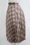 画像2: Fi.n.t / ダブルビット使いチェックプリーツスカート Free BROWN H-26-04-21-028-CA-SK-NS-ZH (2)