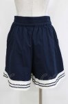 画像3: axes femme POETIQUE / マリンラインフリルショートパンツ M ネイビー H-26-04-21-041-AX-PA-NS-ZH (3)