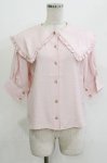 画像1: Maison de FLEUR Petite Robe / 大襟ブラウス S ピンク H-26-04-21-044-EL-BL-NS-ZH (1)