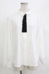 画像1: an another angelus / 多重リボンタイ付きピンタックブラウス Free OFF WHITE H-26-04-21-048-CA-BL-NS-ZH (1)