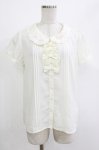 画像1: Ank Rouge / Candy Girl刺繍ブラウス M アイボリー/ピンク H-26-04-21-050-CA-BL-NS-ZH (1)