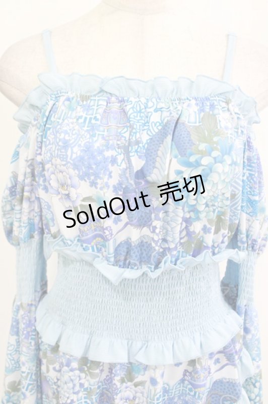 画像4: Qutie Frash / オフショルチュニック  水色 H-26-04-21-1029-QU-TO-KB-ZH (4)