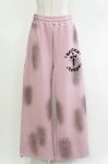 画像1: REFLEM / クロス刺繍スウェットワイドパンツ FREE ピンク H-26-04-21-1037-PU-PA-AK-ZH (1)