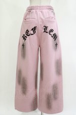 画像3: REFLEM / クロス刺繍スウェットワイドパンツ FREE ピンク H-26-04-21-1037-PU-PA-AK-ZH (3)