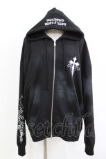 画像1: REFLEM / クロス刺繍ジップアップパーカー FREE 黒 H-26-04-21-1040-PU-TO-AK-ZH (1)