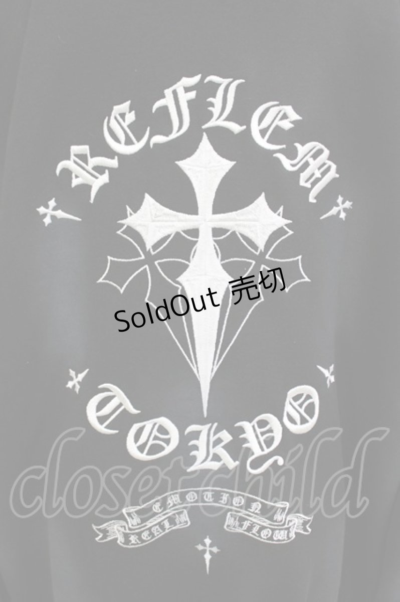 画像4: REFLEM / クロス刺繍ジップアップパーカー FREE 黒 H-26-04-21-1040-PU-TO-AK-ZT216 (4)