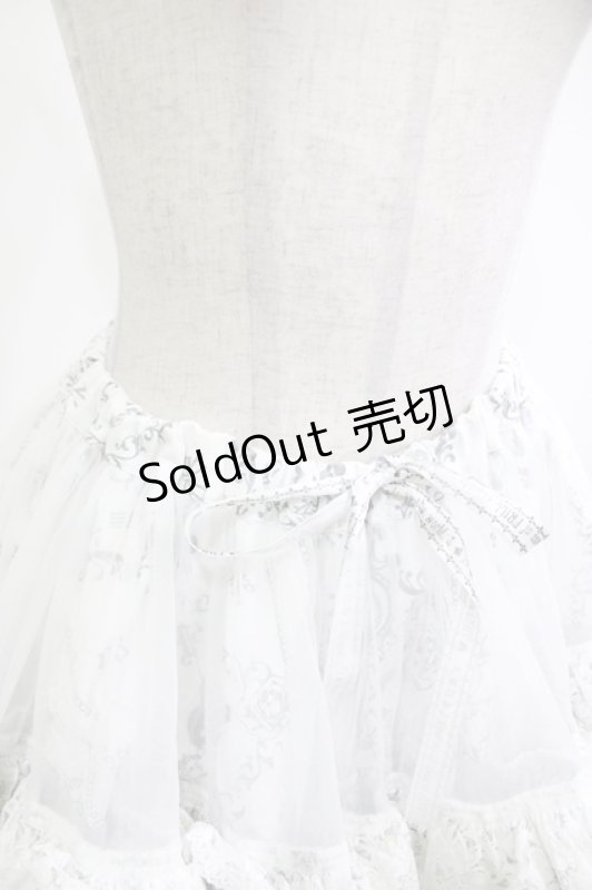 画像4: FRILL / プリントボリュームスカート  ホワイト H-26-04-21-1014-HN-SK-KB-ZH (4)