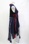 画像2: Qutie Frash / 着物プリーツチュニック  ネイビー H-26-04-21-1016-QU-TO-KB-ZH (2)