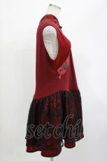 画像2: Qutie Frash / チャイナワンピース  レッド H-26-04-21-1017-QU-OP-KB-ZH (2)