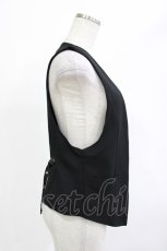 画像2: Qutie Frash / レイヤード風ベスト  黒 H-26-04-21-1019-QU-TO-KB-ZH (2)