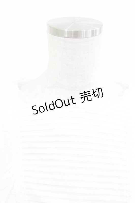 画像3: Jane Marple Dans Le Salon / ピンタックフリルブラウス  白 H-26-04-21-1021-JM-BL-KB-ZH (3)