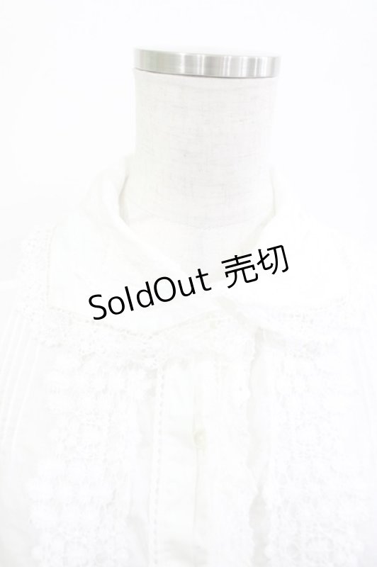 画像3: Jane Marple Dans Le Salon / コットンレースブラウス  白 H-26-04-21-1022-JM-BL-KB-ZH (3)