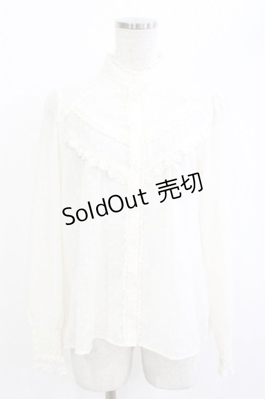 画像1: Emily Temple cute / ドビードットブラウス  オフ H-26-04-21-1023-ET-BL-KB-ZH (1)